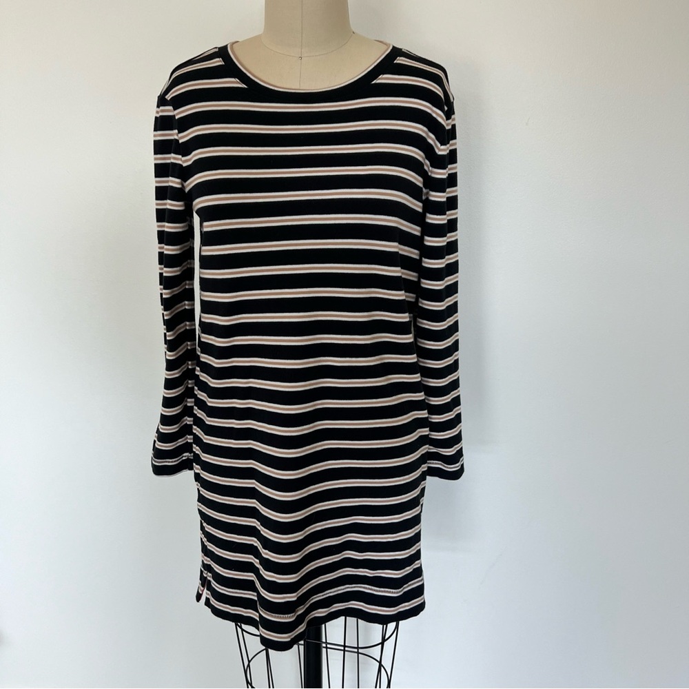 Loft Lou & Grey Striped Long Sleeve Dress